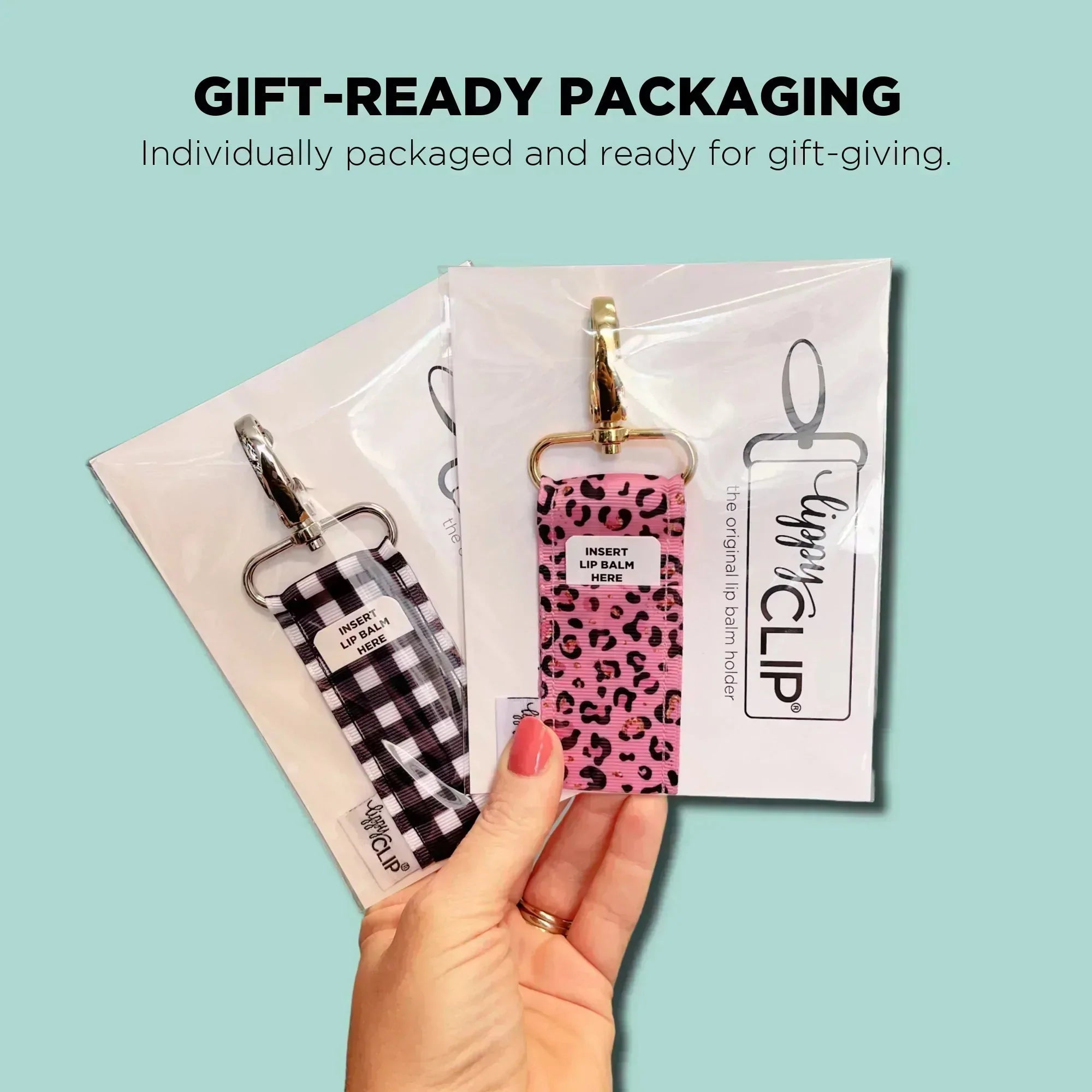 Black Rainbow Hearts LippyClip®
