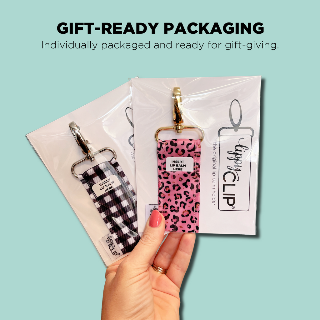 Pink Leopard LippyClip® Lip Balm Holder