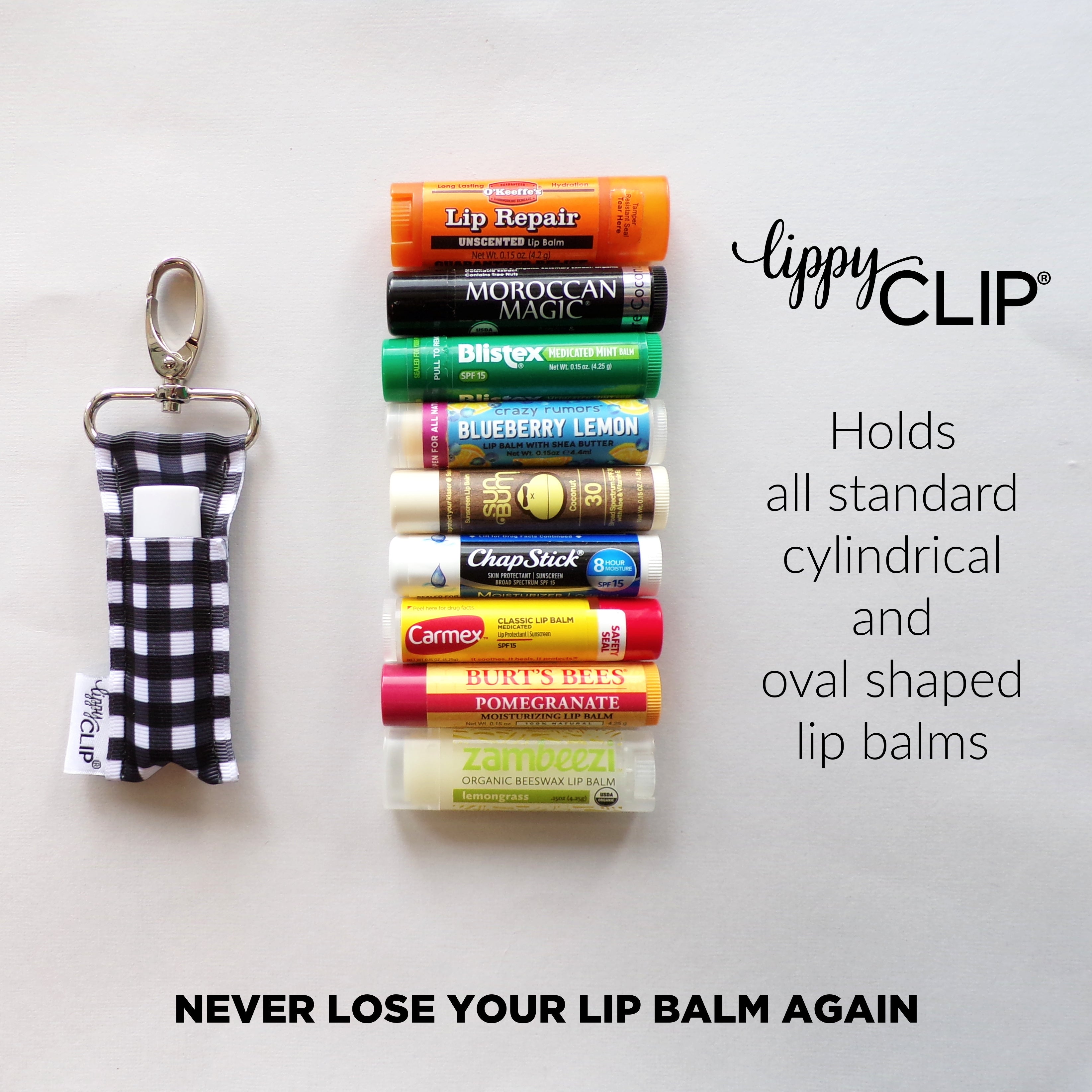 Cow with Flower Crown LippyClip® Lip Balm Holder