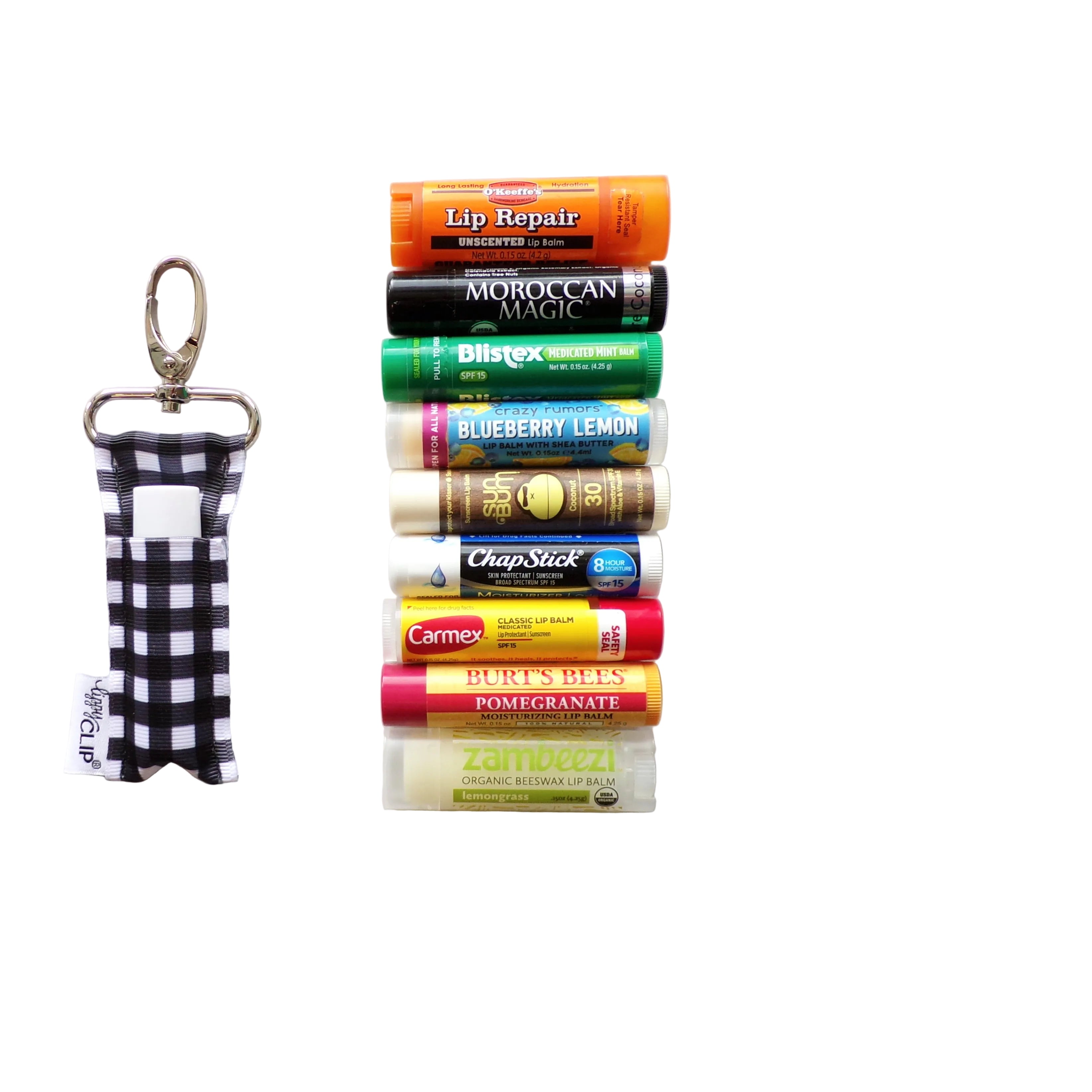 Pink Leopard LippyClip® Lip Balm Holder